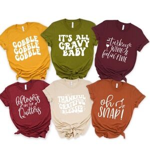 Funny Family Thanksgiving Short Sleeve Tee Shirt S-3X